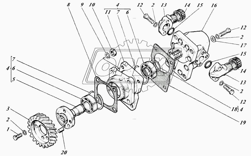 Насосы шестеренные с приводами 440-26с1 1