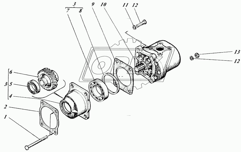 Насосы шестеренные с приводами 442-55-26с1 1