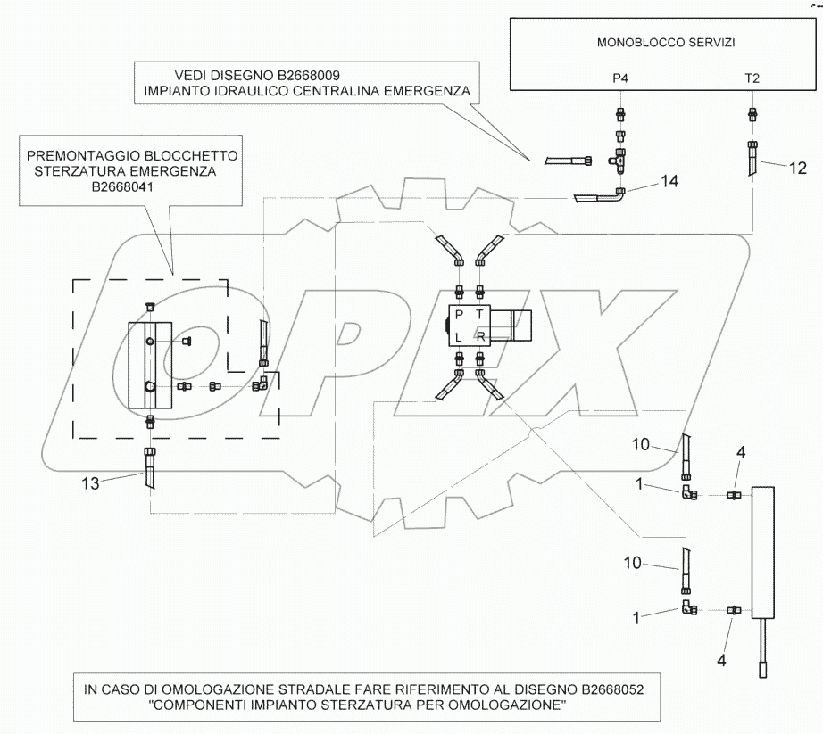  Hydraulic, front steering