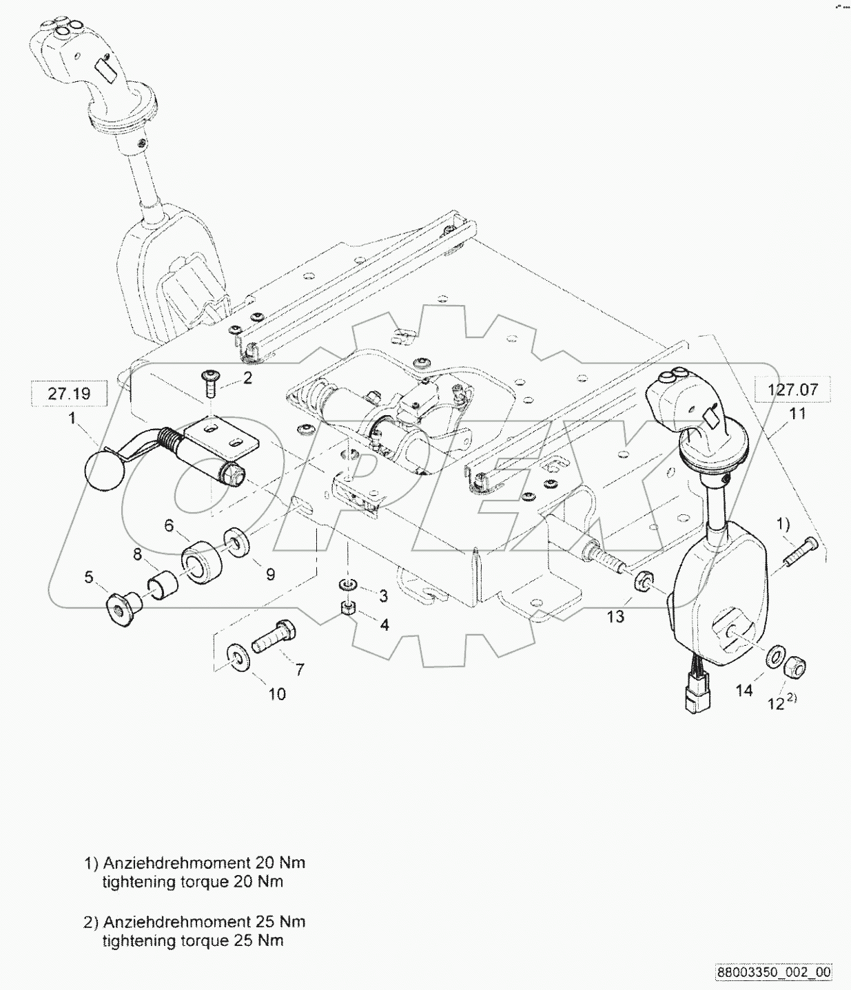  Operating console, assembled
