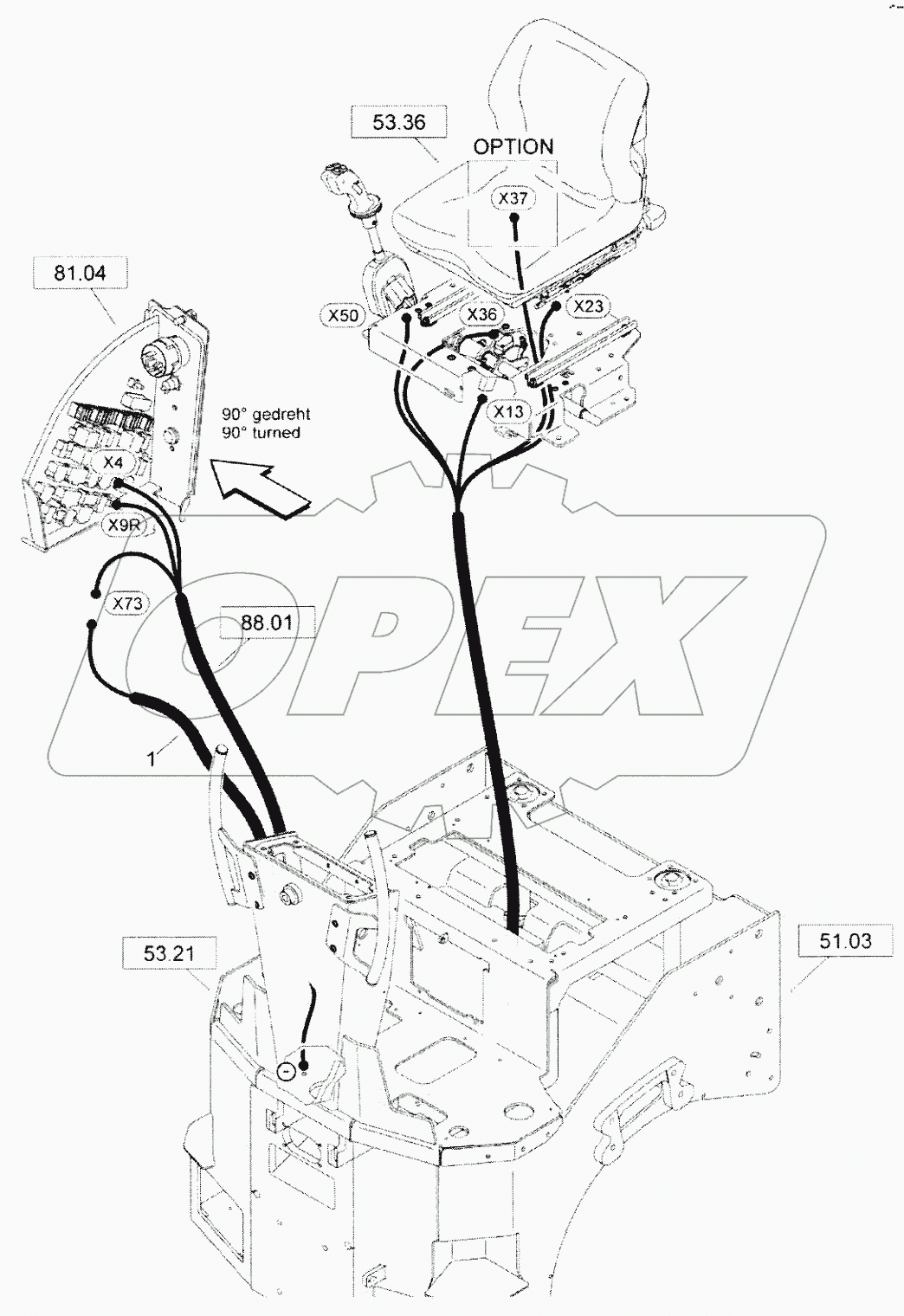  Operating console, assembled