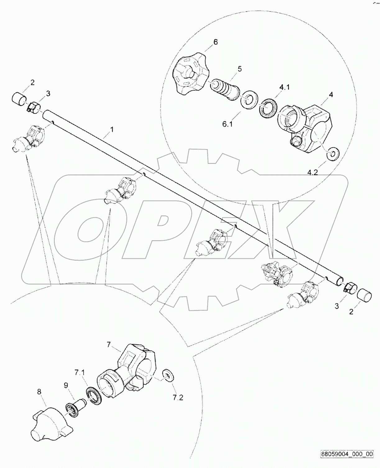  Nozzle tube, assembled
