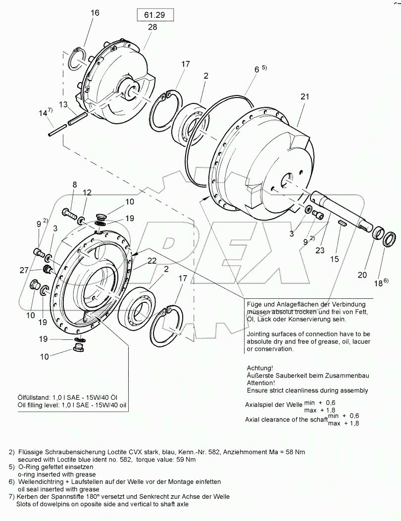  Exciter unit right, assembled