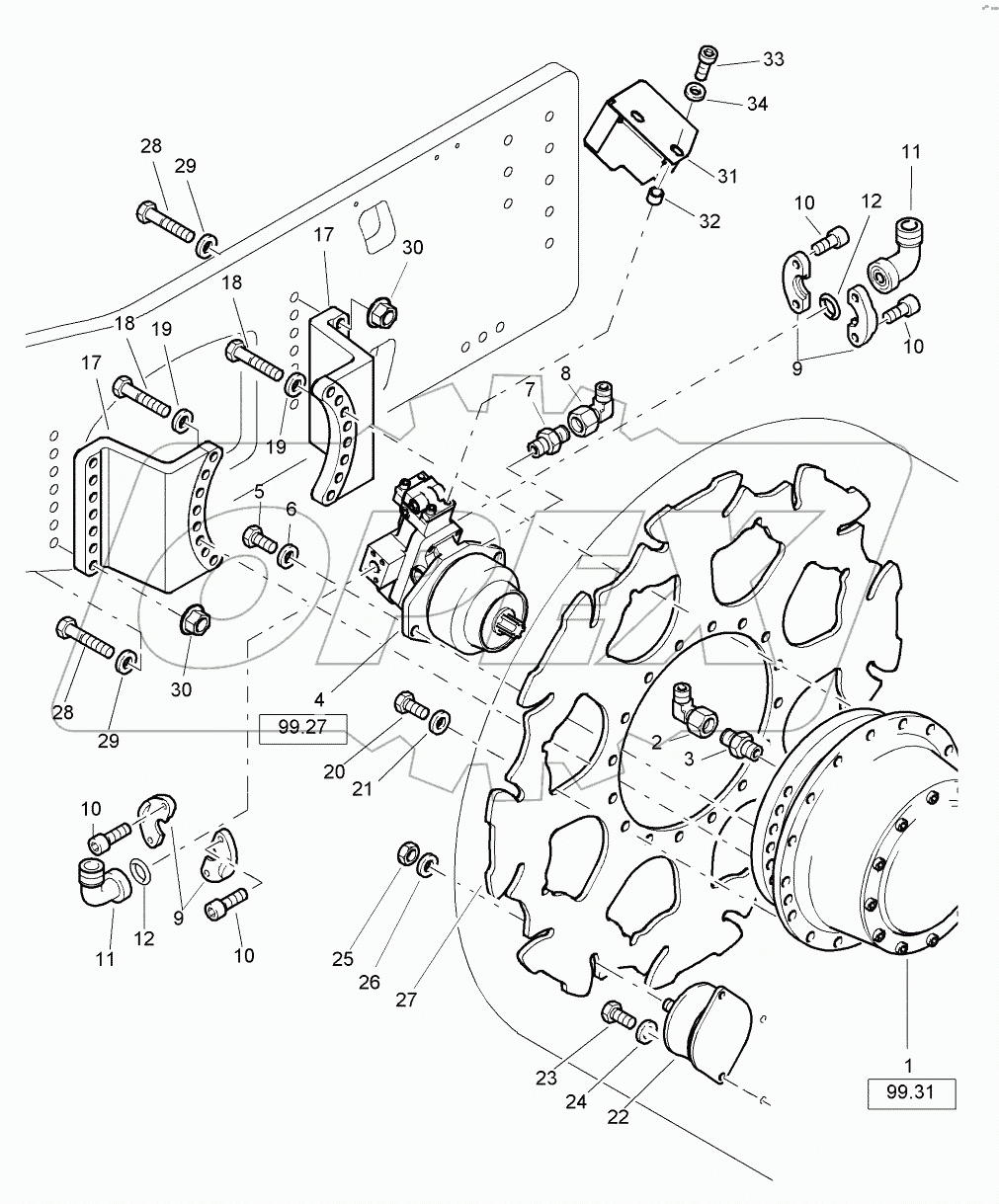  Roller drum + Drum Drive