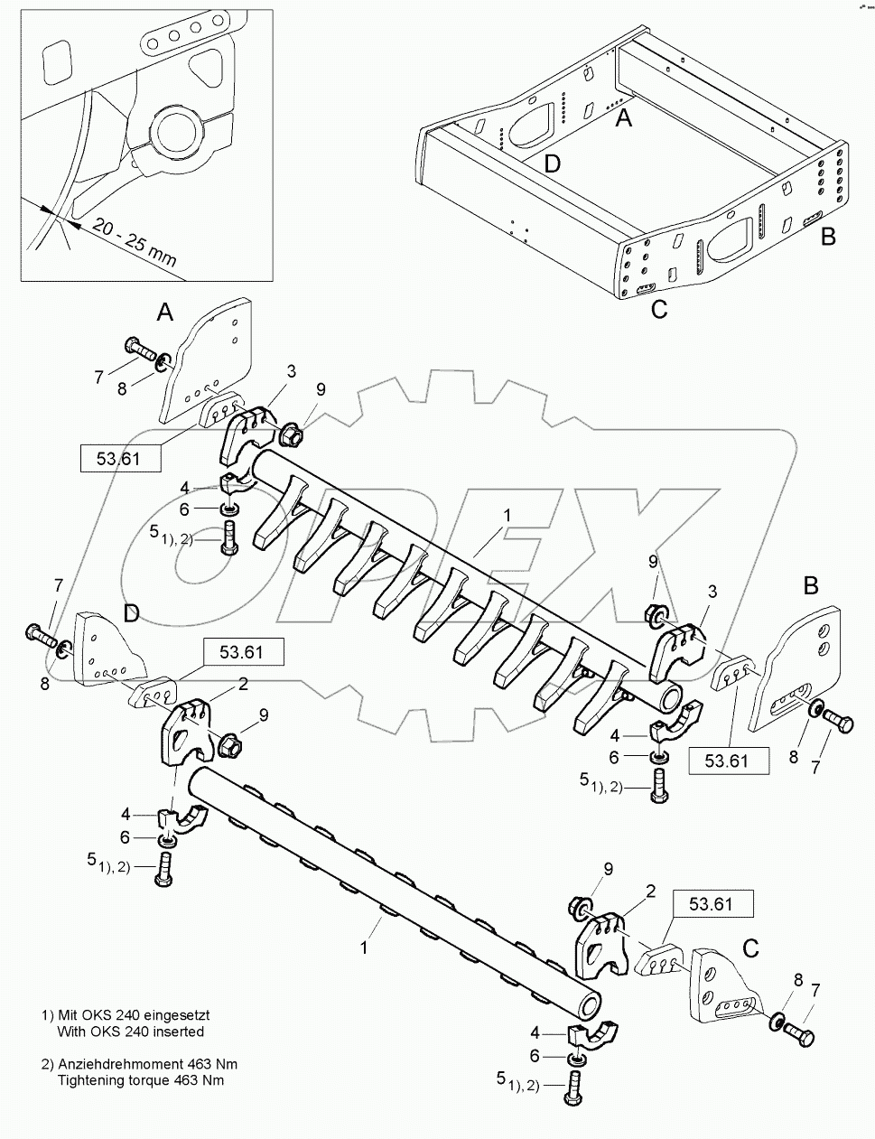  B5-Pad foot segment kit