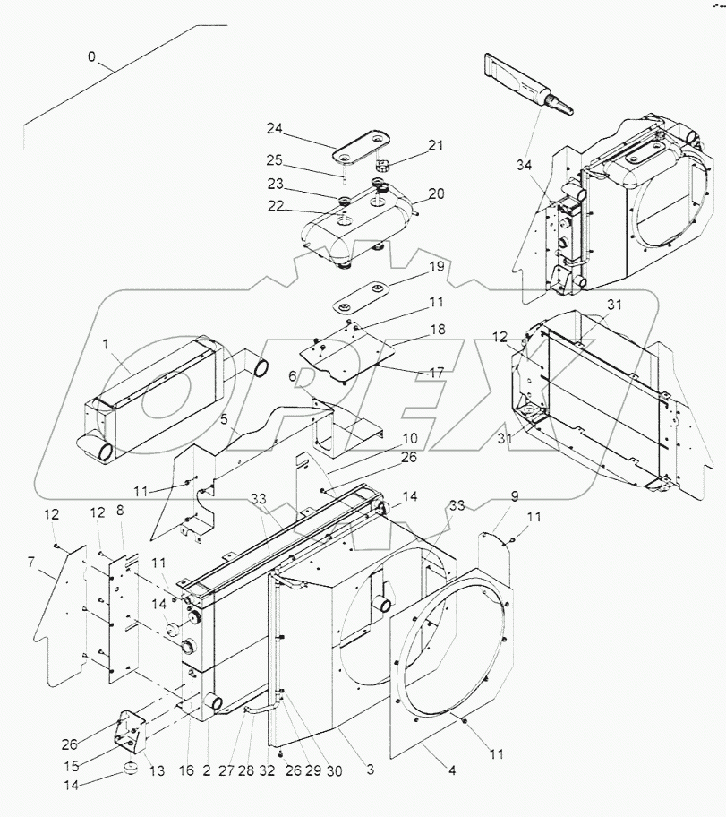  Combination radiator