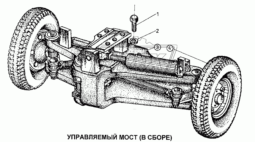Управляемый мост в сборе