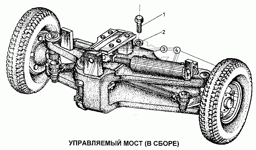 Управляемый мост в сборе