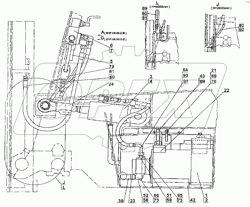 Гидравлическая система EB687-Piccolo