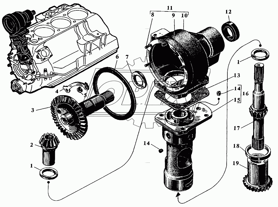 Привод топливного насоса