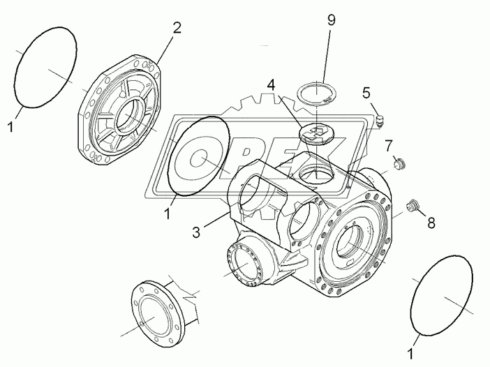 FRONT AXLE: CENTRAL HOUSING