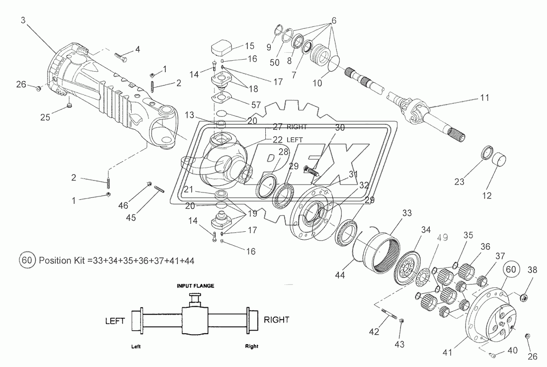 FRONT AXLE: EPYCICLIC REDUCERS