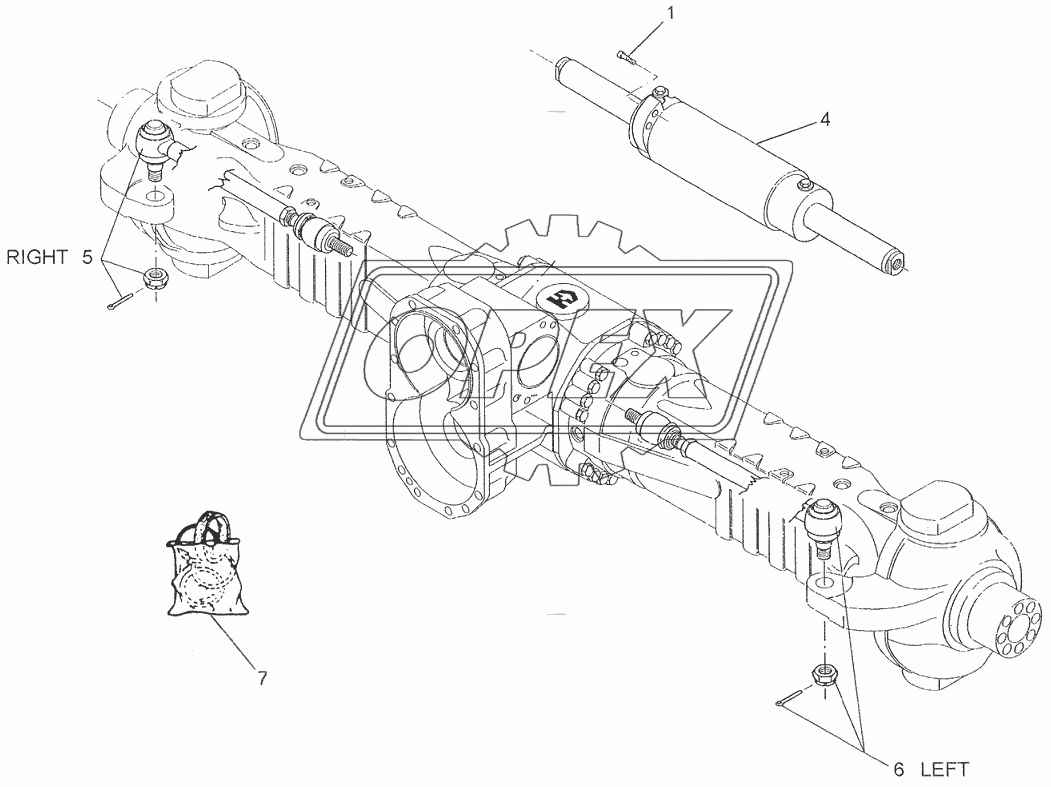 FRONT AXLE: STEERING ROD