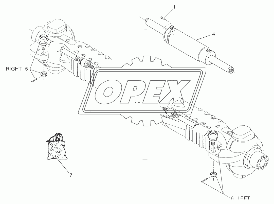 REAR AXLE: STEERING ROD