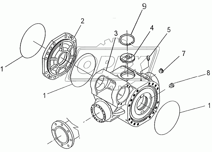 FRONT AXLE: CENTRAL HOUSING