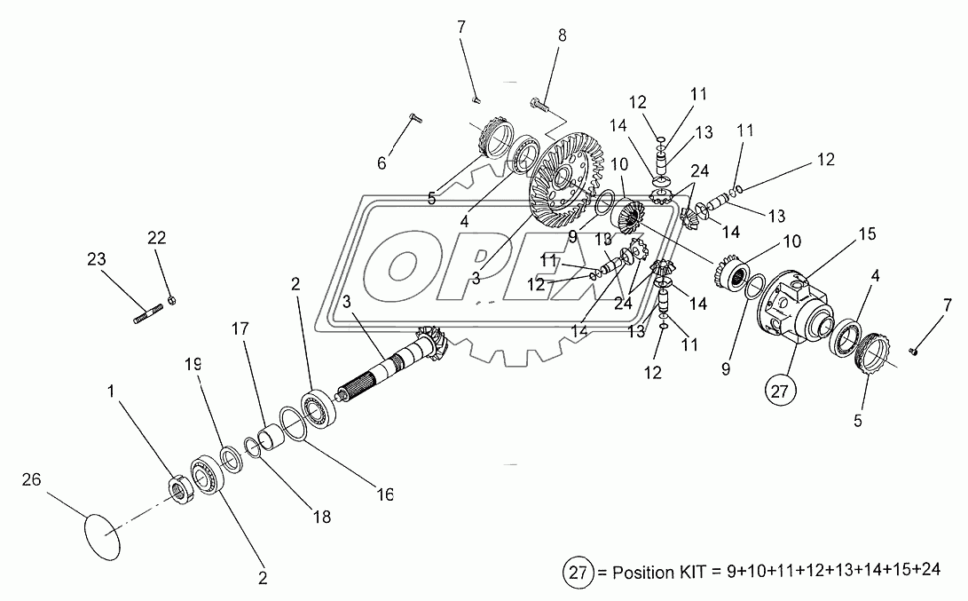 FRONT AXLE: DIFFERENTIAL