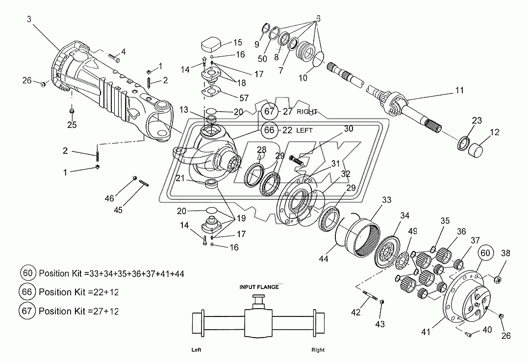 FRONT AXLE: WHEEL HUB