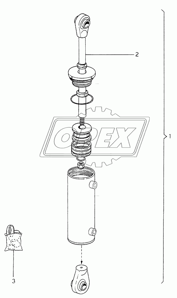 CHUTE ROTATION JACK