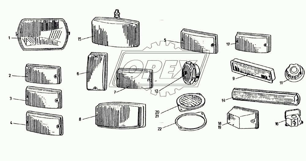 Электрическое оборудование - фары, лампы