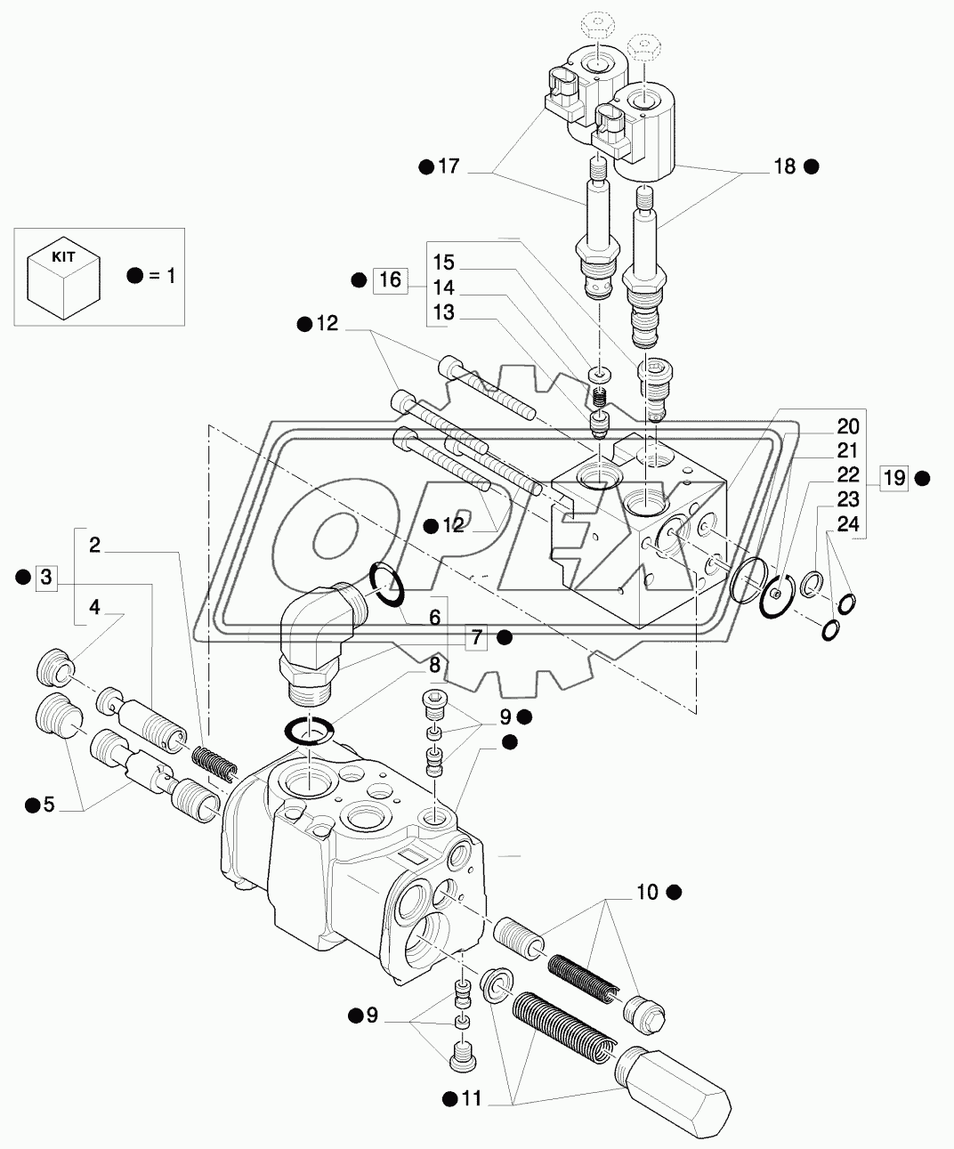 PRIORITY VALVE AND PIPES - BREAKDOWN