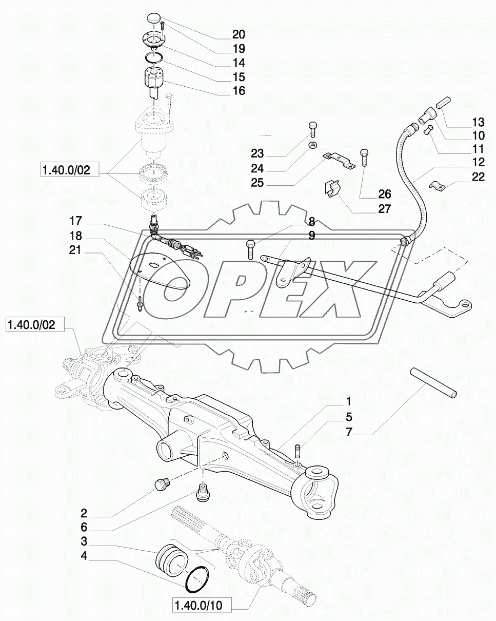 4WD FRONT AXLE - BOX