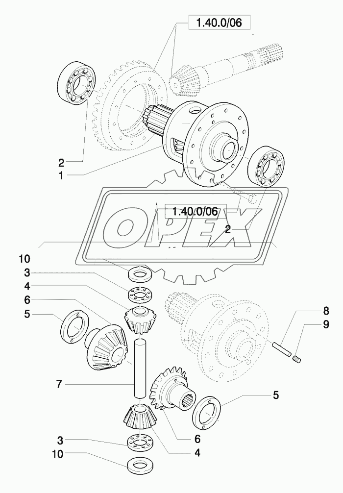 4WD FRONT AXLE - DIFFERENTIAL LOCKING