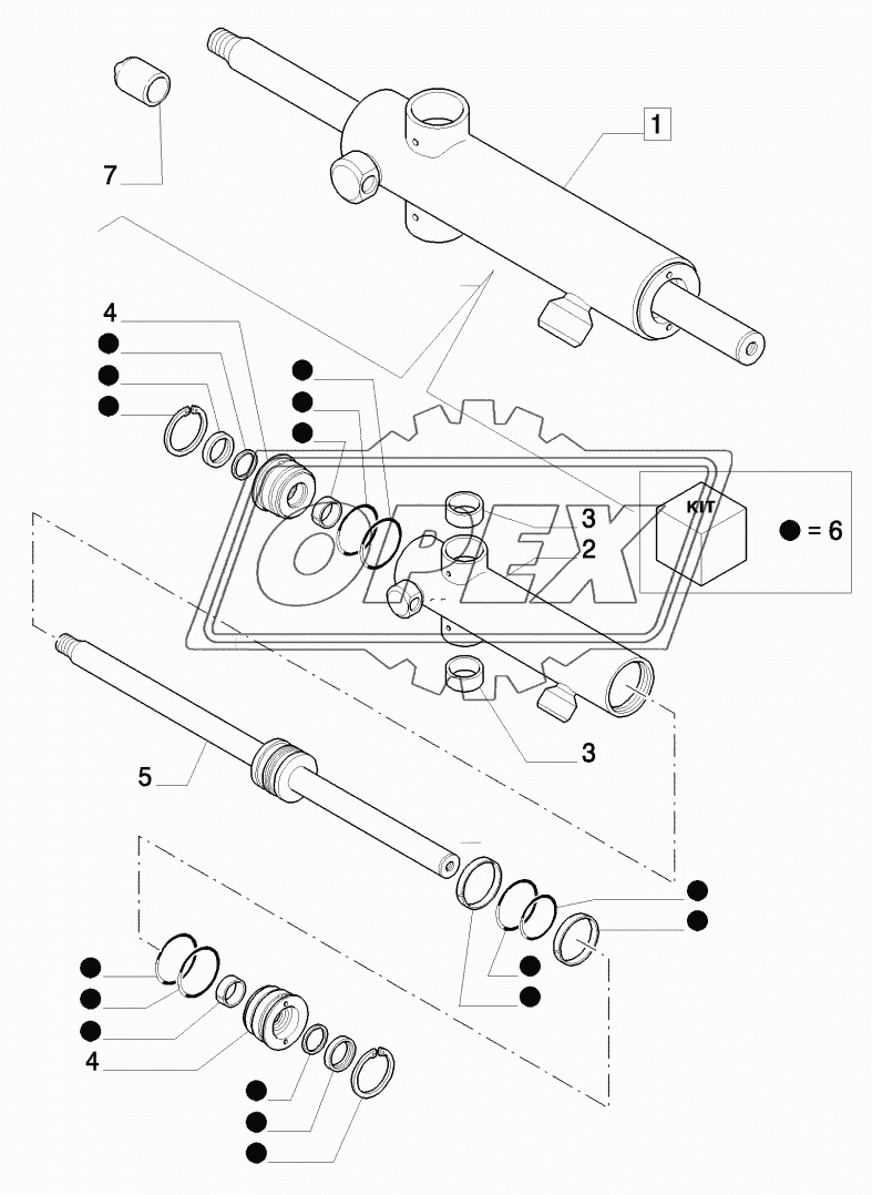 A FRONT AXLE (2WD) - STEERING, CYLINDER
