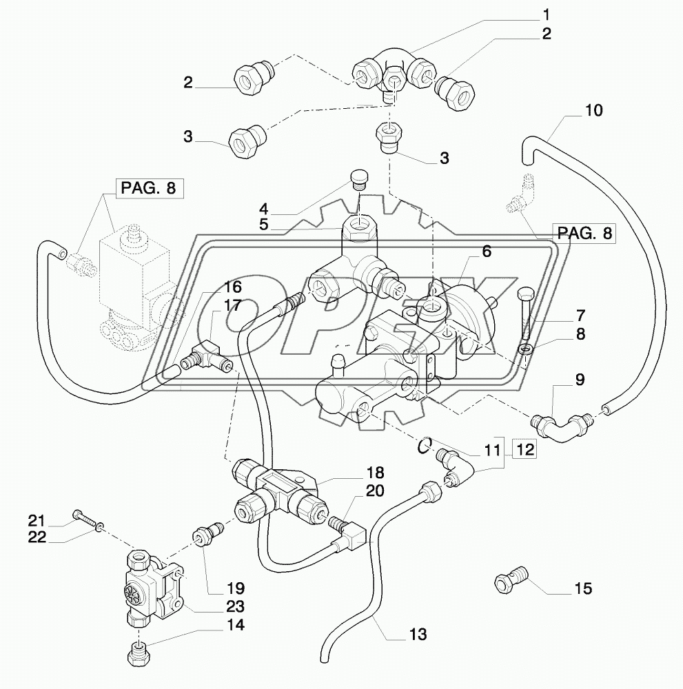 TRAILER AIR BRAKE - CONTROL VALVE AND RELEVANT PARTS 2