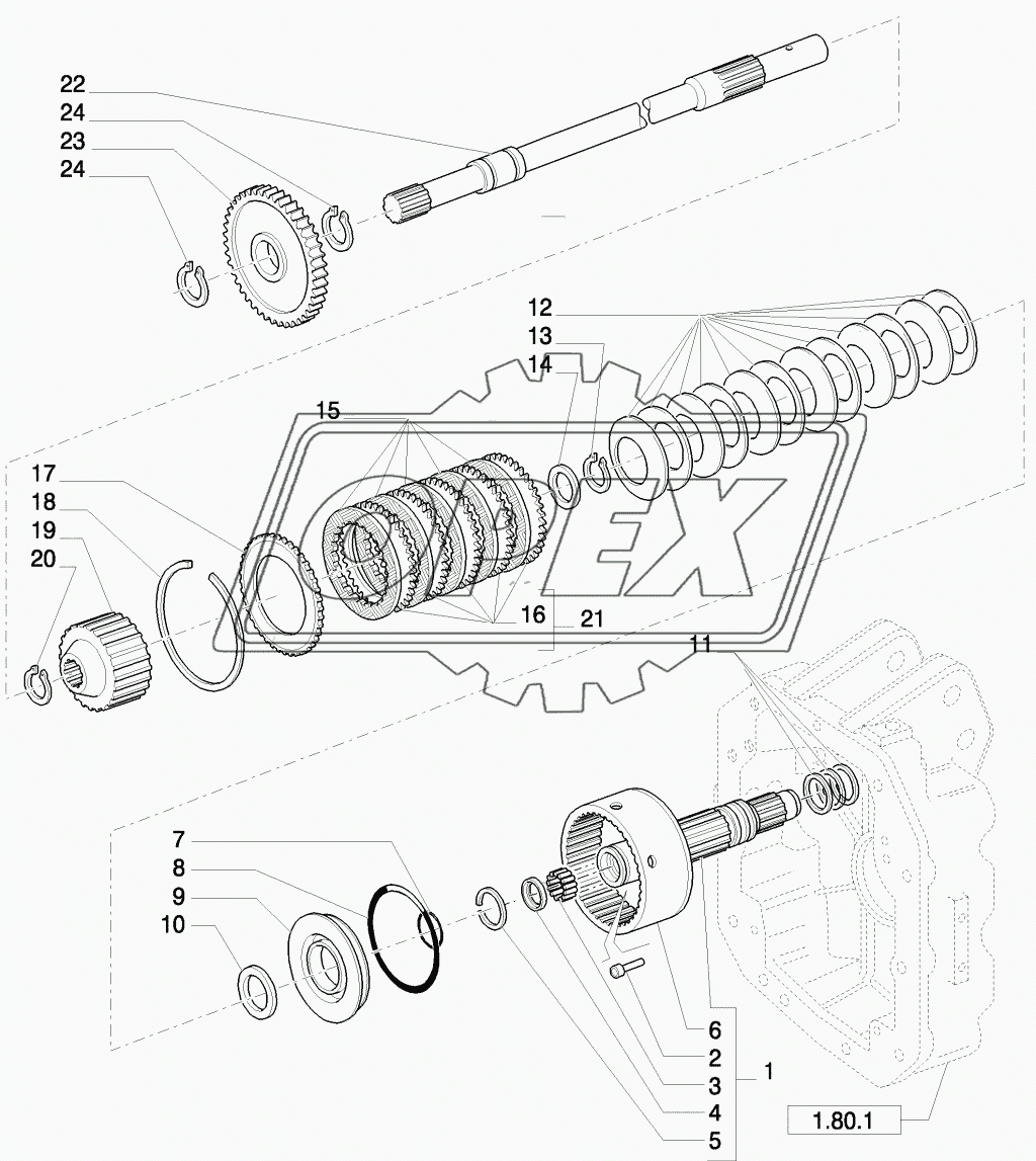 PTO, CLUTCH 1