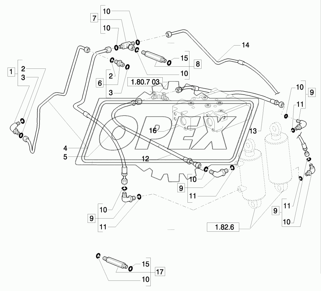 4WD AXLES W/ACTIVE  SUSPENSION - LIFTER, LINES