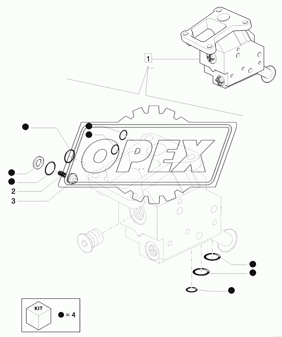 C REMOTE CONTROL VALVES BODY - BREAKDOWN