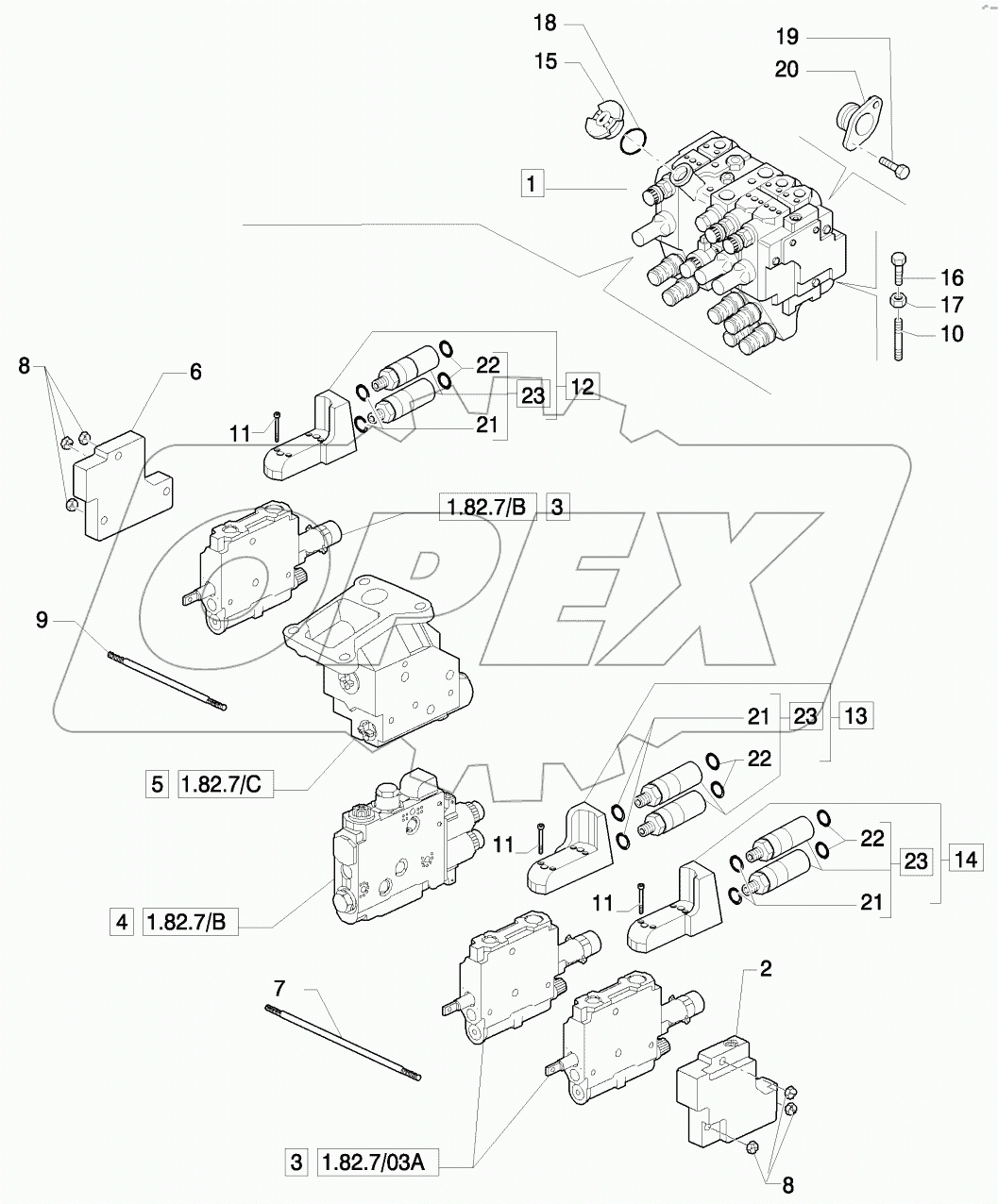 3X MECHANICAL CLOSED CENTER REMOTES
