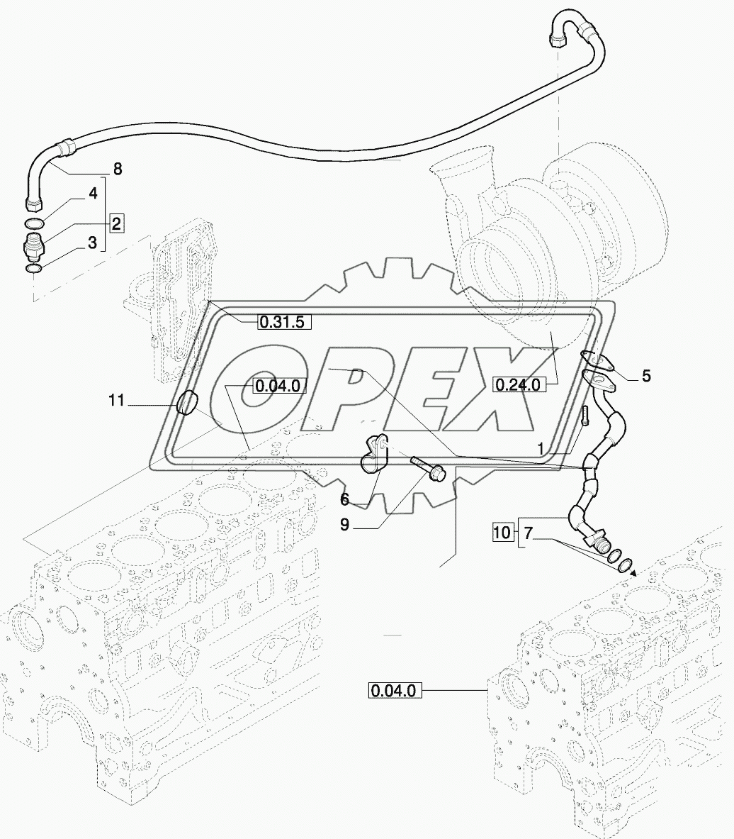 PIPING ENGINE OIL