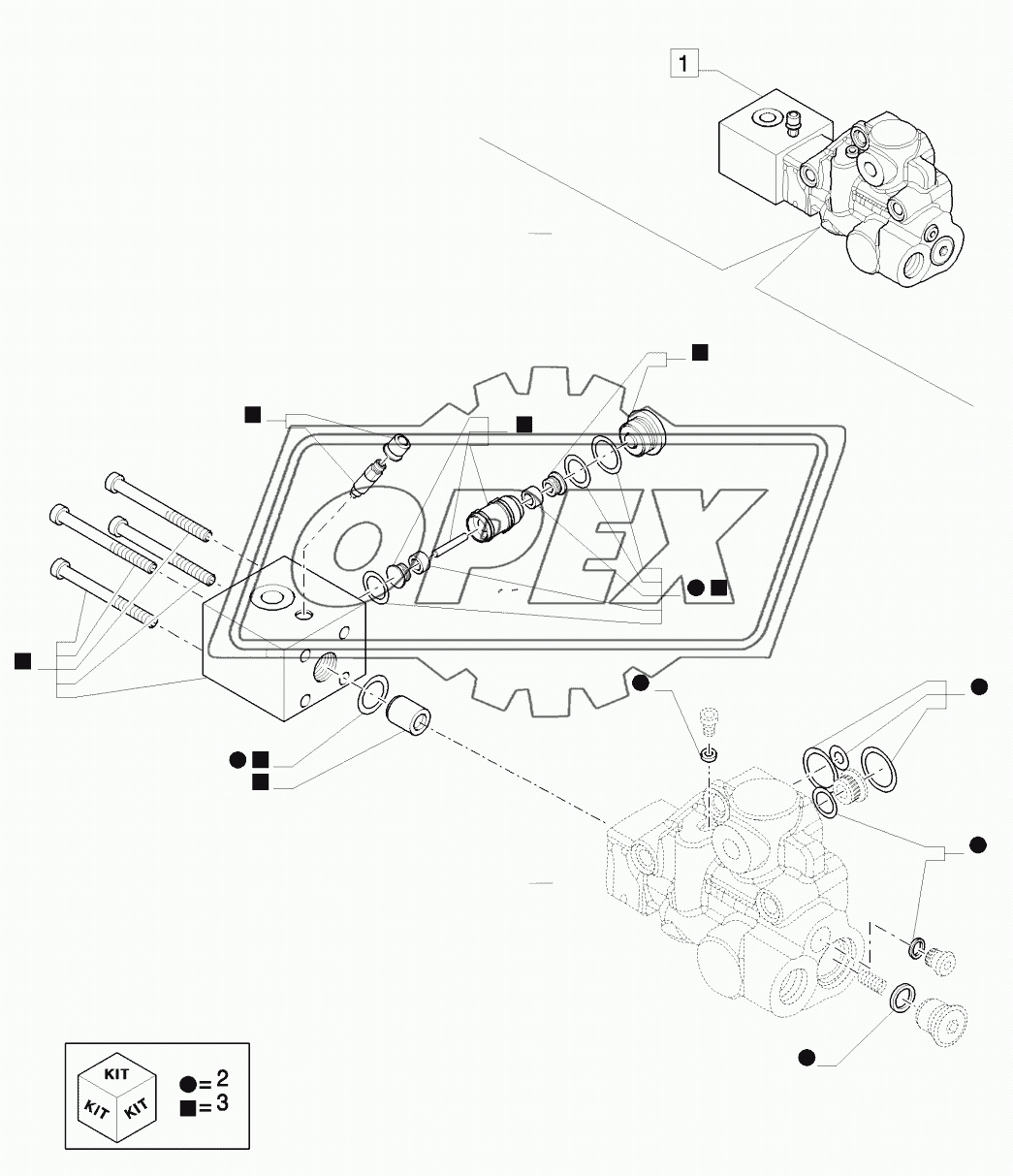 TRAILER BRAKE VALVE (UNIVERSAL) - BREAKDOWN