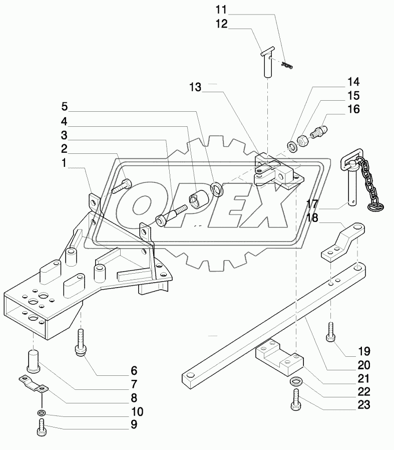 INDIPENDENT ROLLER SWINGING DRAWBAR