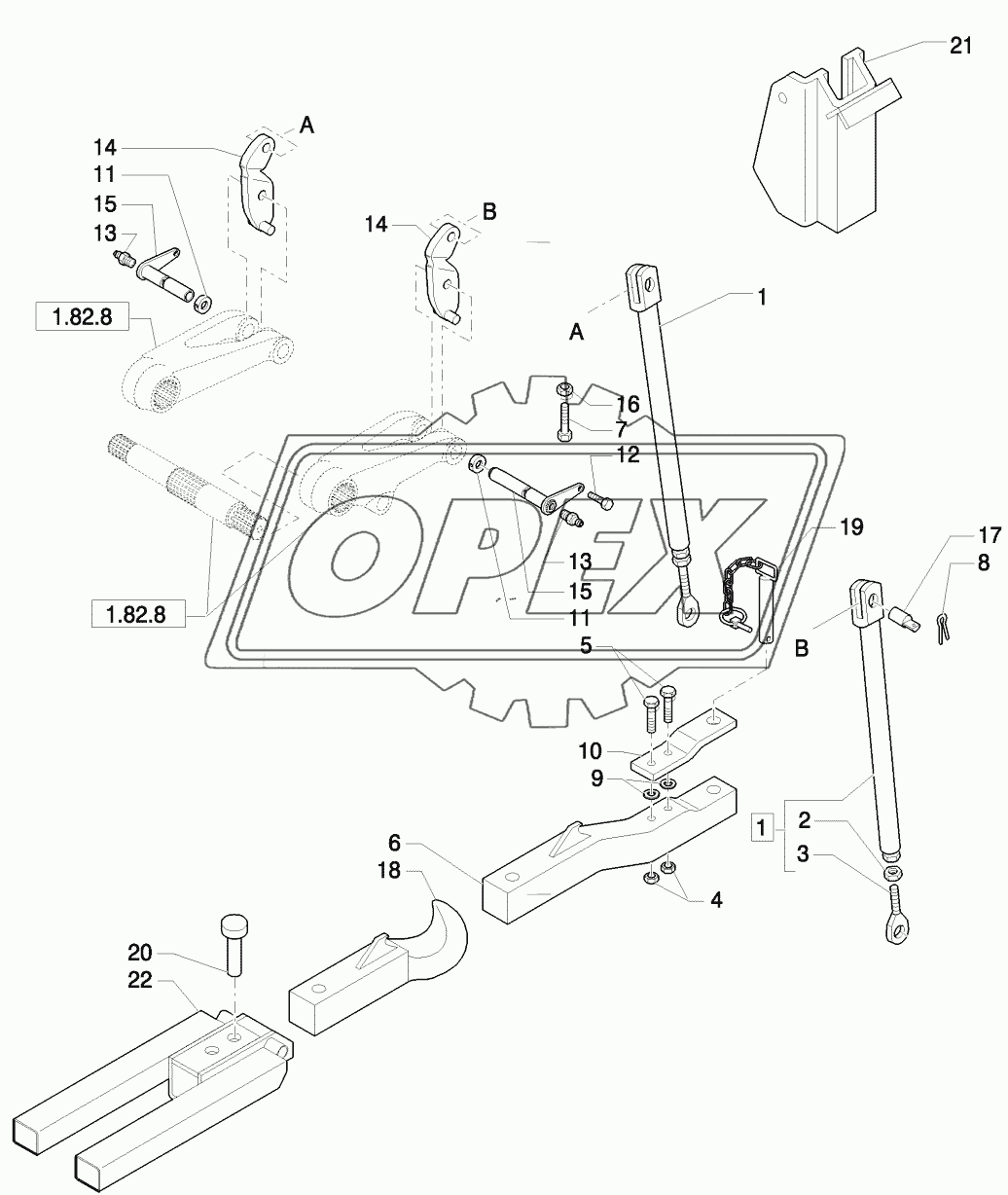 HYDRAULIC AUTO PICK-UP HITCH WITH DRAWBAR 3