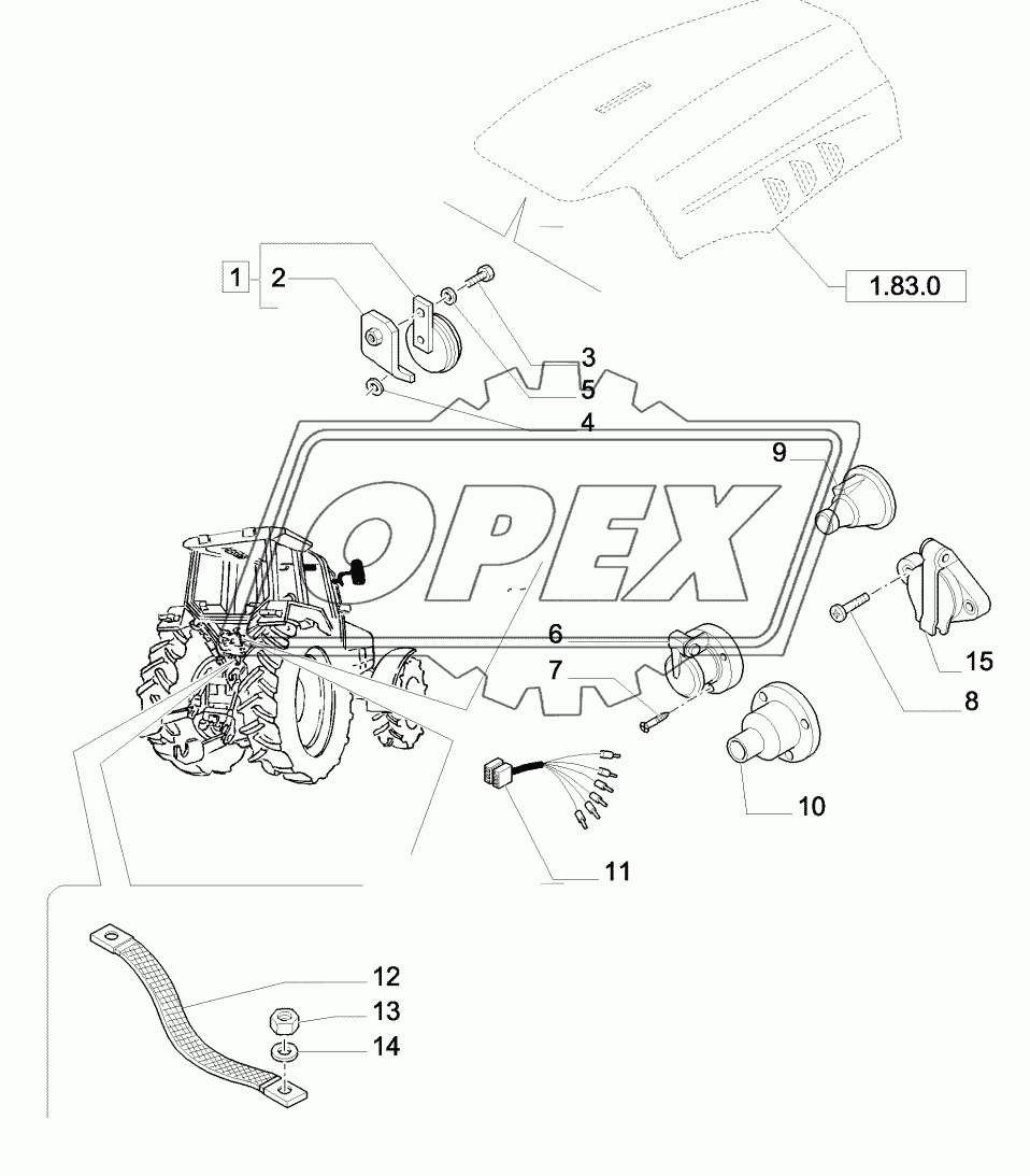 ELECTRIC SYSTEM, HORN & HORN MOUNTING