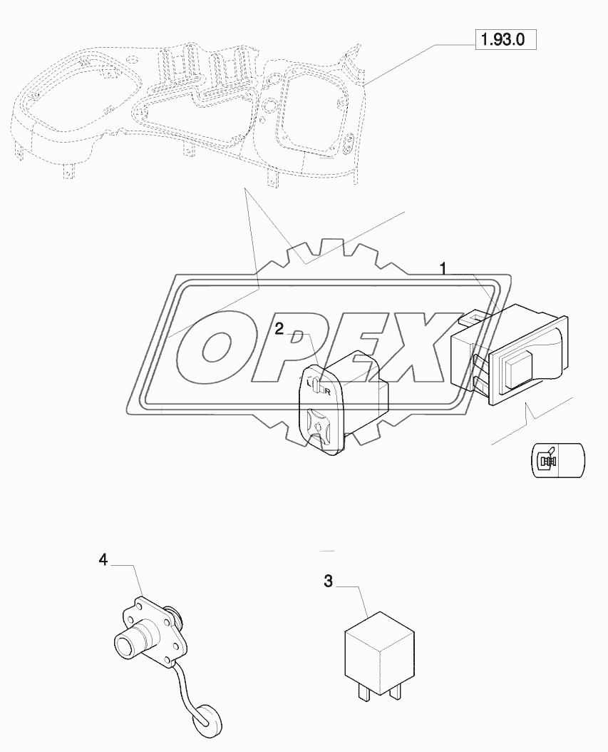 ELECTRIC MIRRORS, SWITCHES