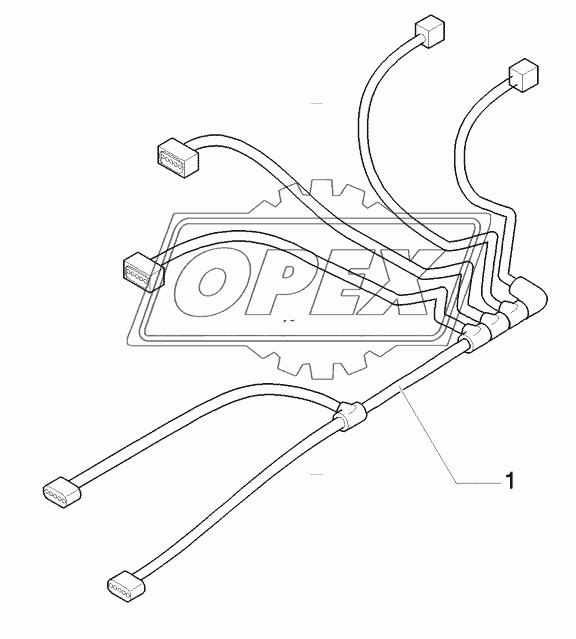 HARNESS, ELECTRONIC MID MOUNTED VALVES