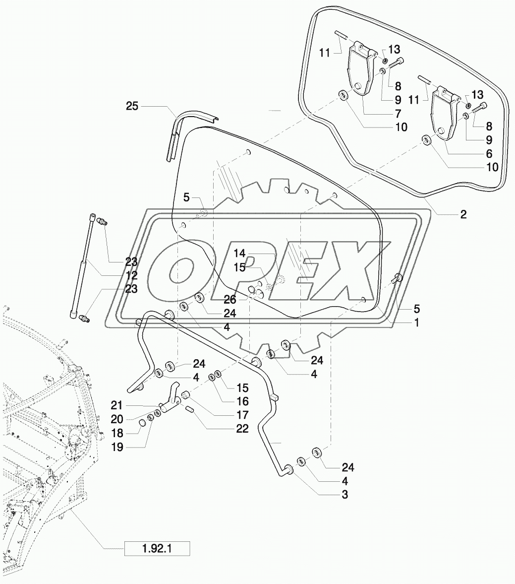 REAR WINDOW AND RELATED PARTS