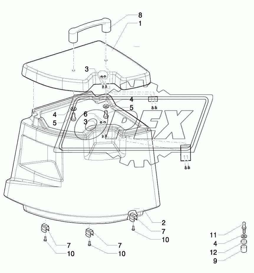 REAR CORNER STORAGE BOX