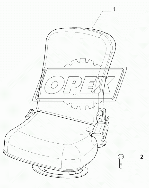 LEATHER INSTRUCTIONAL SEAT WITH BELT