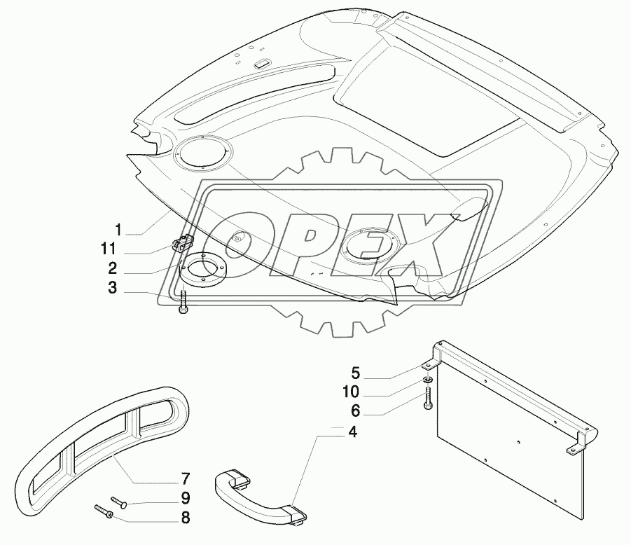 ROOF WITH HIGH PROFILE LESS HIGH VISIBILITY PANEL 2