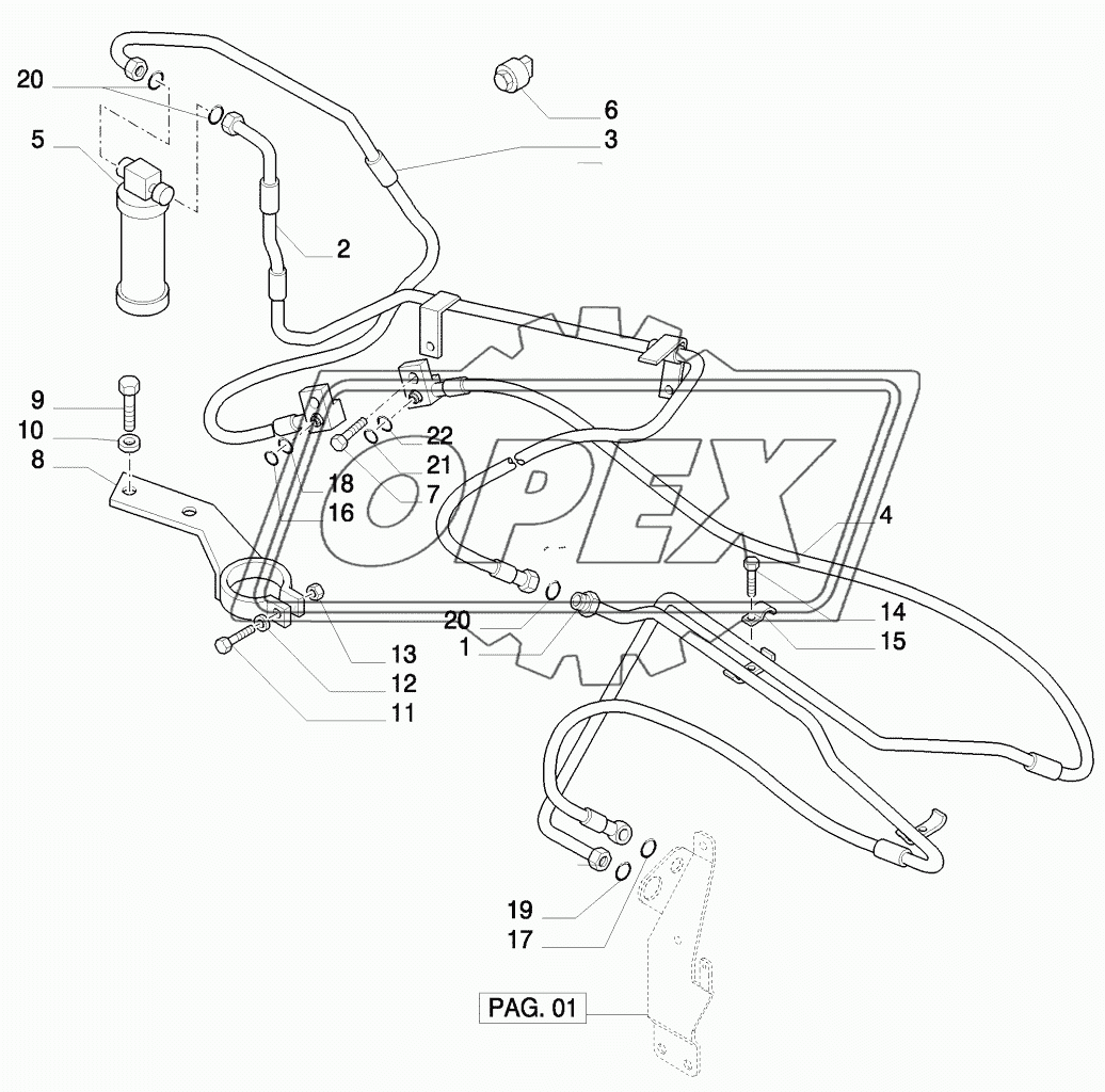 AIR CONDITIONING SYSTEM PIPES - C5549