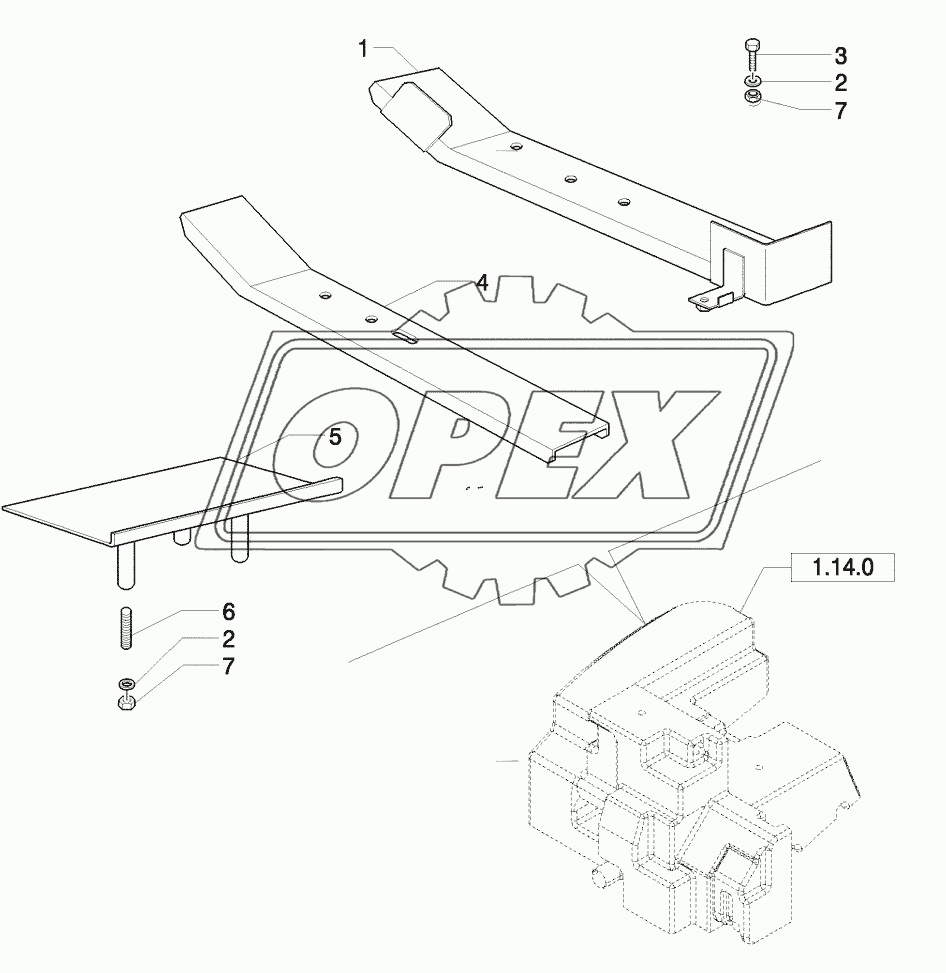 AUXILIARY FUEL TANK SUPPORT