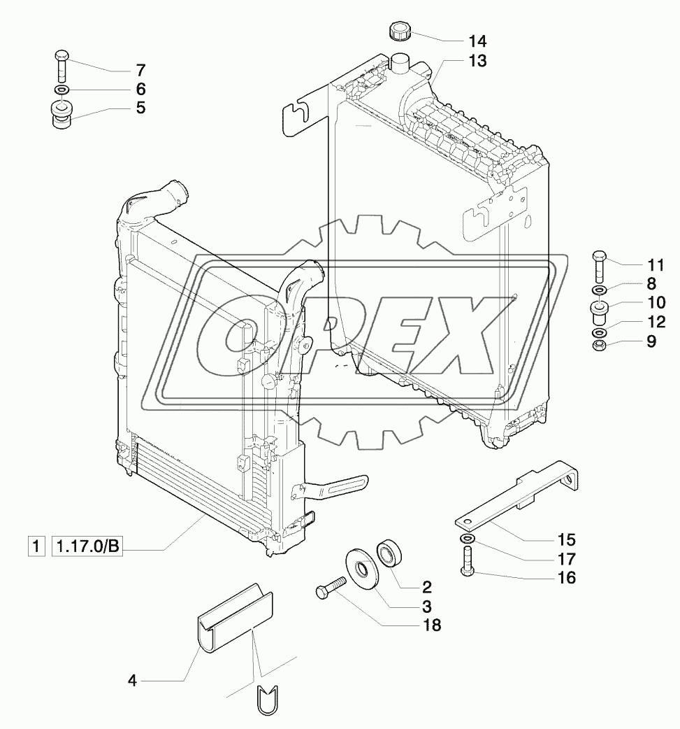 RADIATOR & RELATED PARTS - D5549