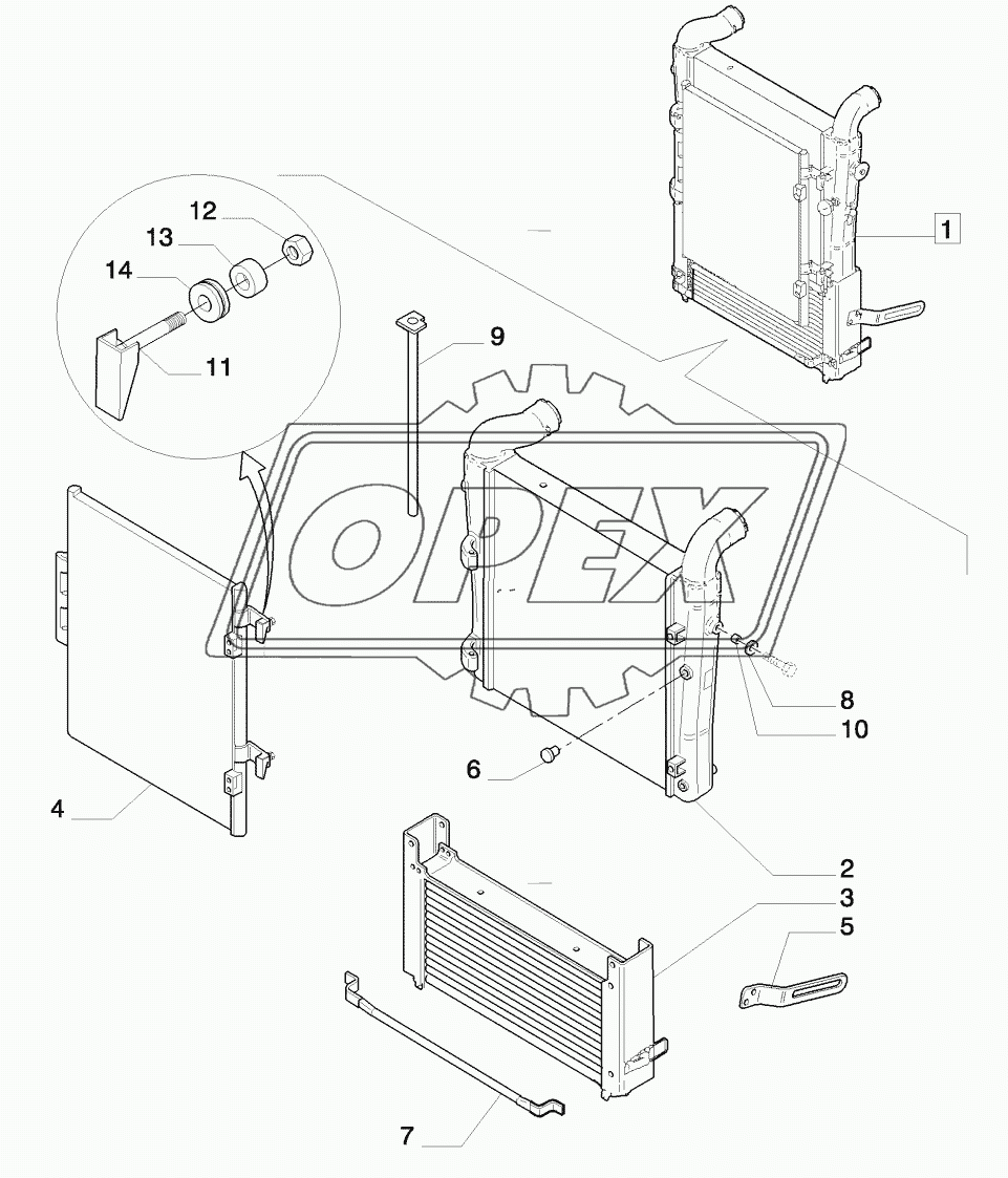 RADIATOR -  BREAKDOWN - C5549