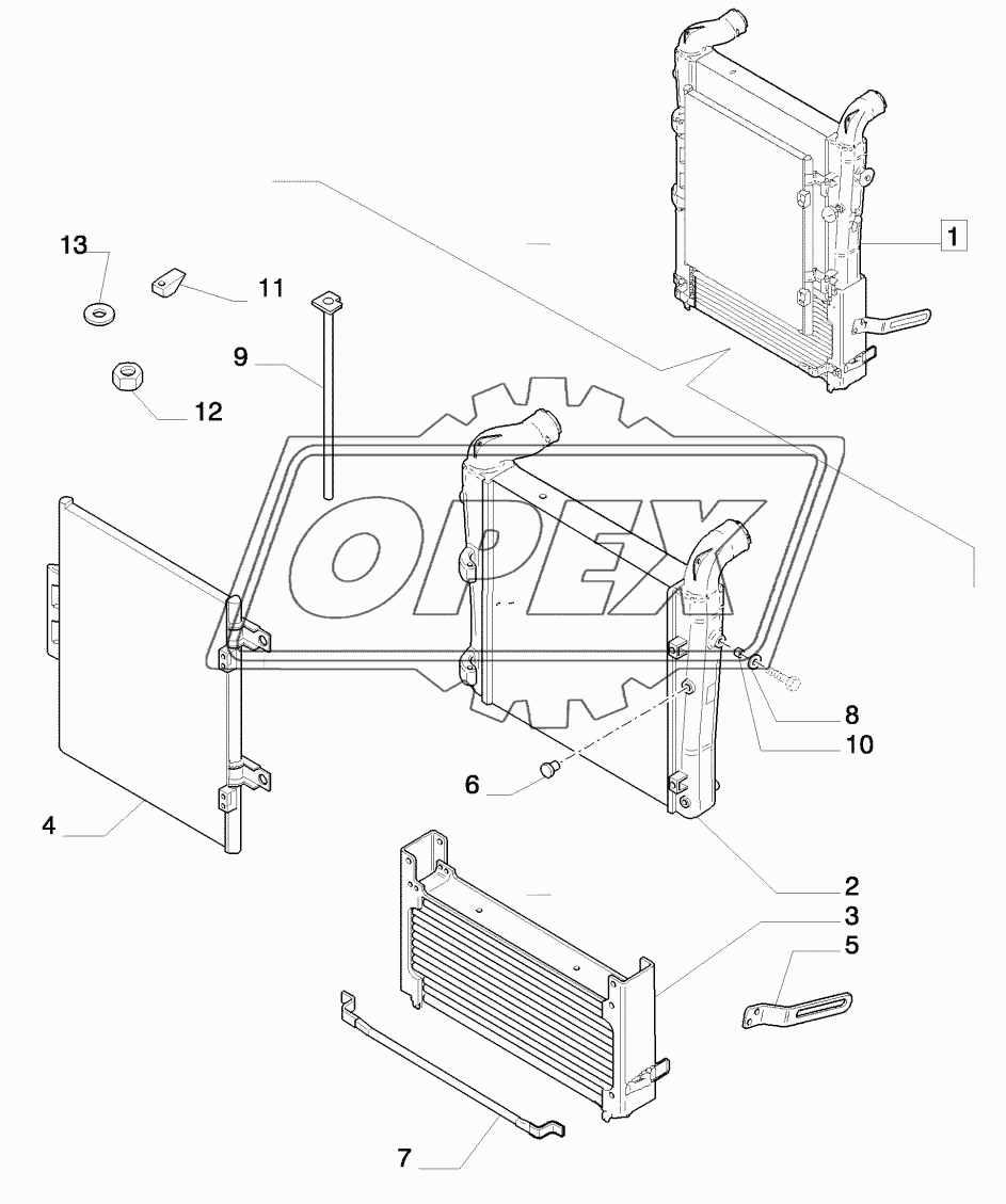 RADIATOR -  BREAKDOWN - D5549