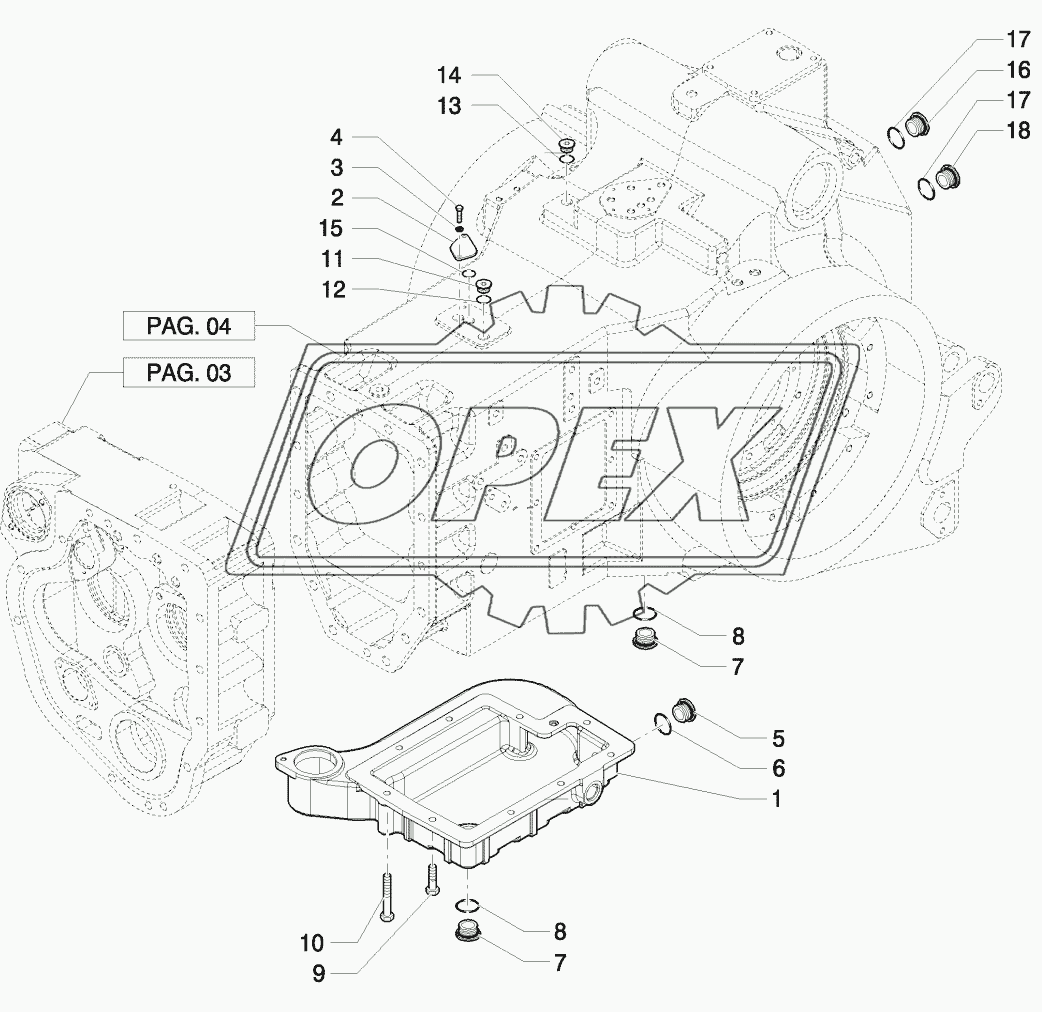 CENTRAL HOUSING / TRANSMISSION BOX 2