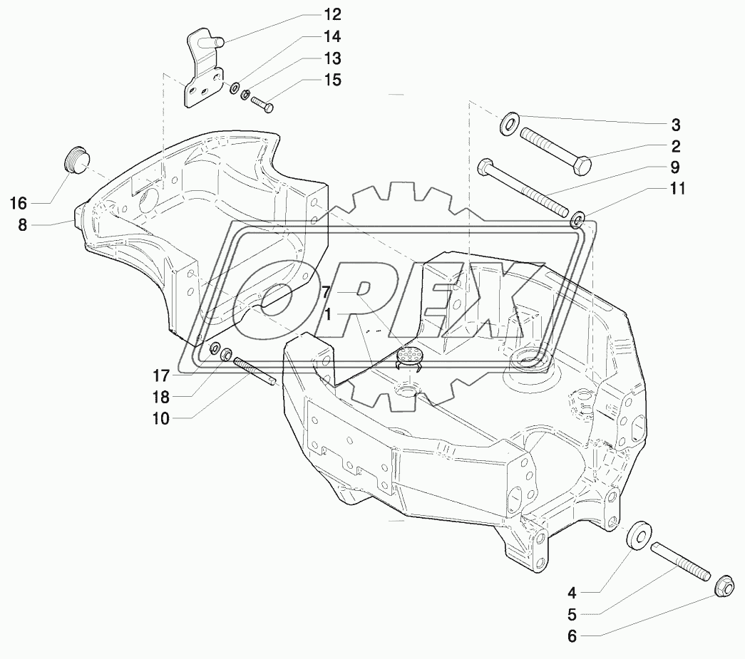FRONT AXLE SUPPORT (2WD)
